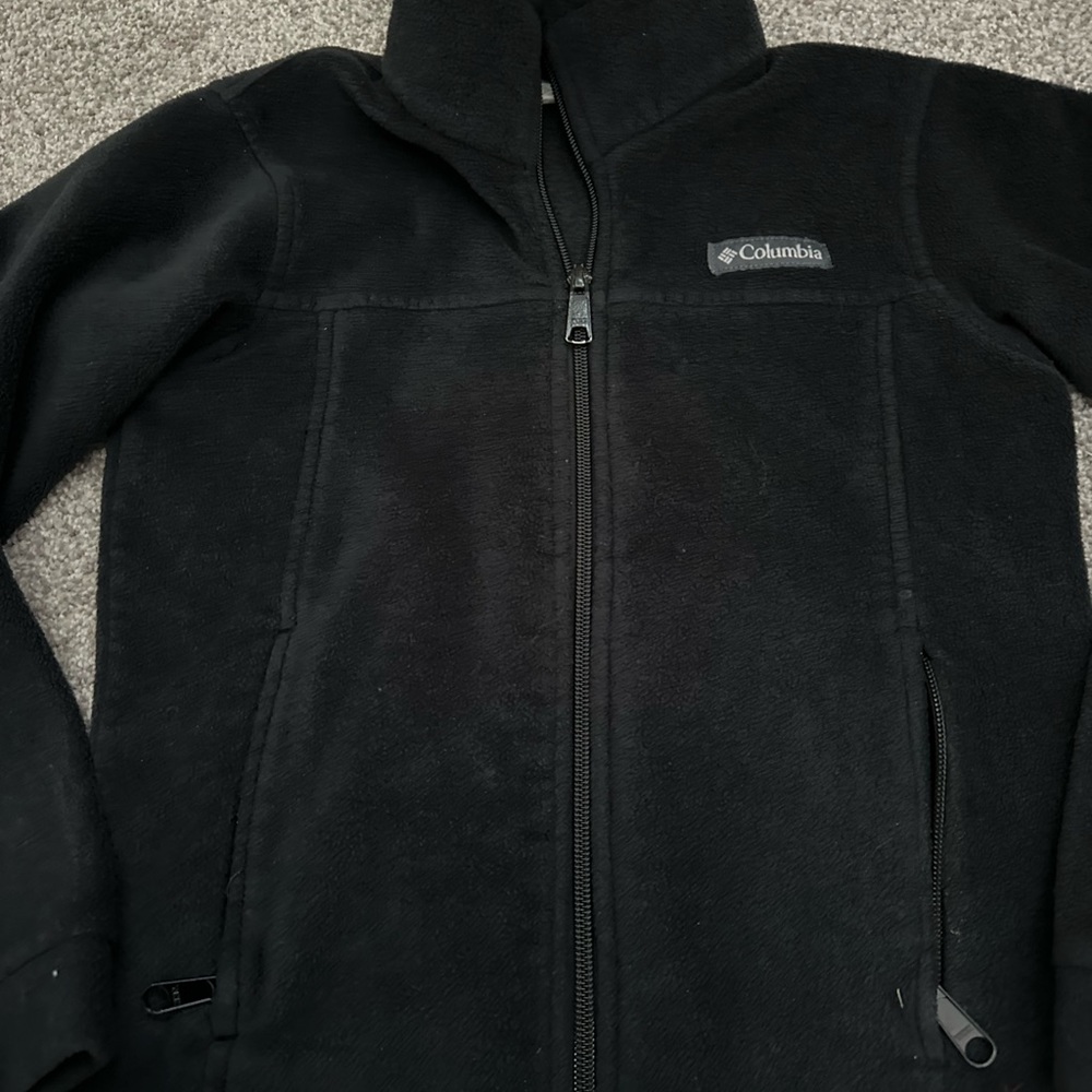Columbia fleece jacket- black: Boys size Small size 8. Great condition.